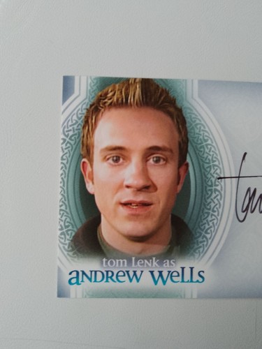 Tom Lenk Inkworks Andrew Buffy Men of Sunnydale 2005 Authentic Autograph A7 - Picture 4 of 6