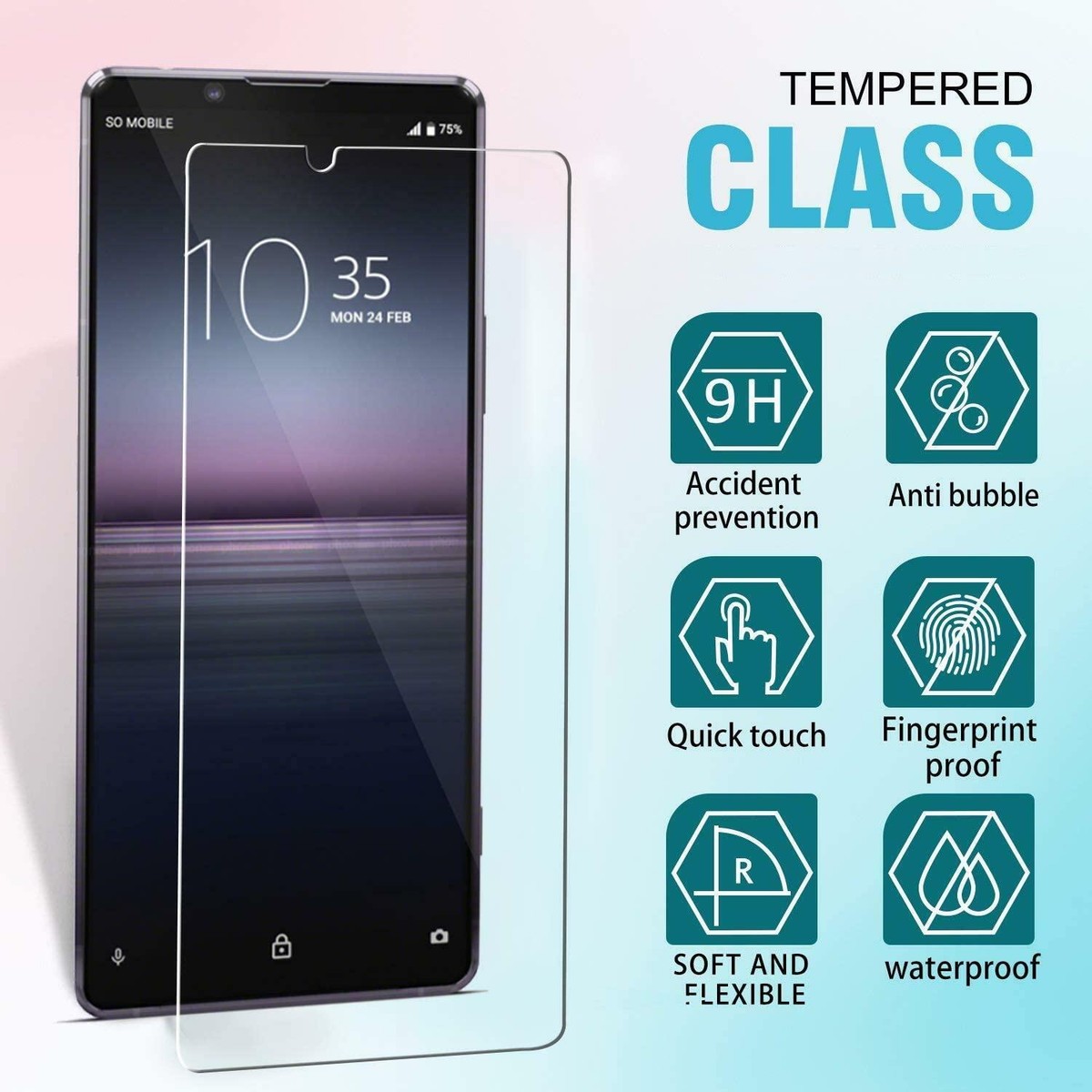 upscreen Pellicola Protettiva per Sony Xperia 1 V (SOLO
