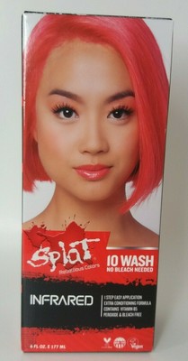 Splat Infrared 10 Wash Semi Permanent Hair Color 6 Oz Box