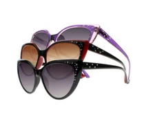 Stylish Butterfly Cat Eye Anti Reflective Tinted Lens Sun Reader Reading Glasses