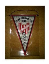 BANDERÍN CLUB SOCIAL Y DEPORTIVO FLANDRIA - PERÓN - SOJA PERONISTA Fútbol 37 cm