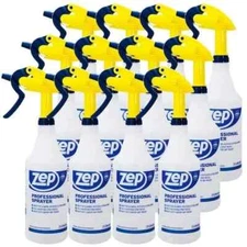 ZEP Professional Spray Bottle Adjustable Nozzle 32 oz. Capacity (Case of 12)