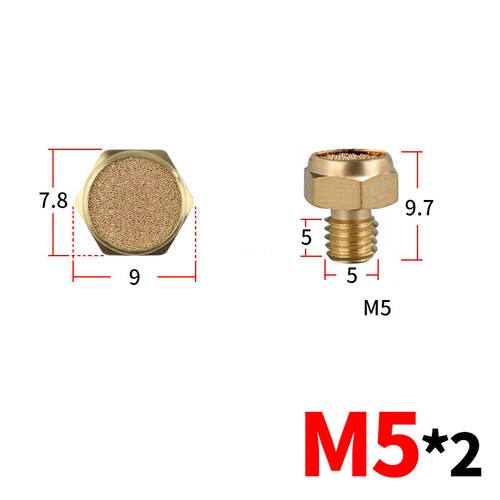 "Marmitta di scarico filtro antirumore filo maschio BSP 1/8""-1" - Foto 18 di 29