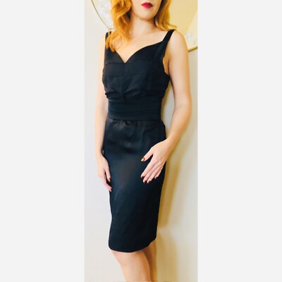 Lanvin Black Silk Fitted Mesh Gauze Sheath Pencil Dress Size 36 0 | eBay Lanvin Black Silk Fitted Mesh Gauze Sheath Pencil Dress Size 36 0 | eBay