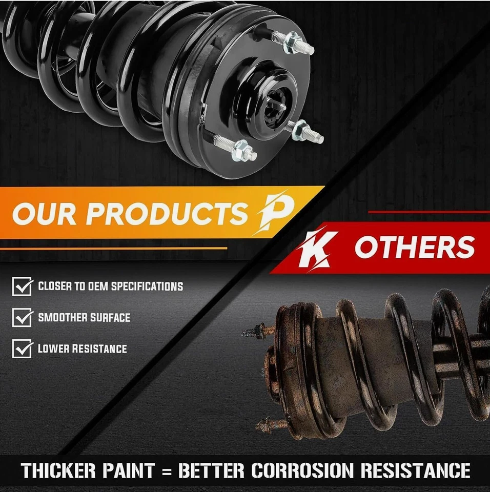 2Pcs Front Shock Struts Assys For 2014-2020 Escalade Yukon MagneRide 84176631 - Image 4 of 4