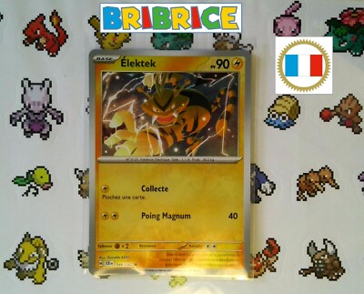 Pokemon Card Elektek Electabuzz SCR 46/142 REVERSE FR