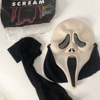 Vintage Scream Ghost Face Mask Glow In The Dark Easter Unlimited Fun World 1997