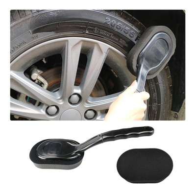 Sylvil Tire Shine Applicator Brush High-Density Sponge Tire Dressing Applicat...