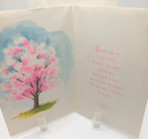 Vintage Greeting Card from 1960s Goodbye Happy Travels - Picture 3 of 4