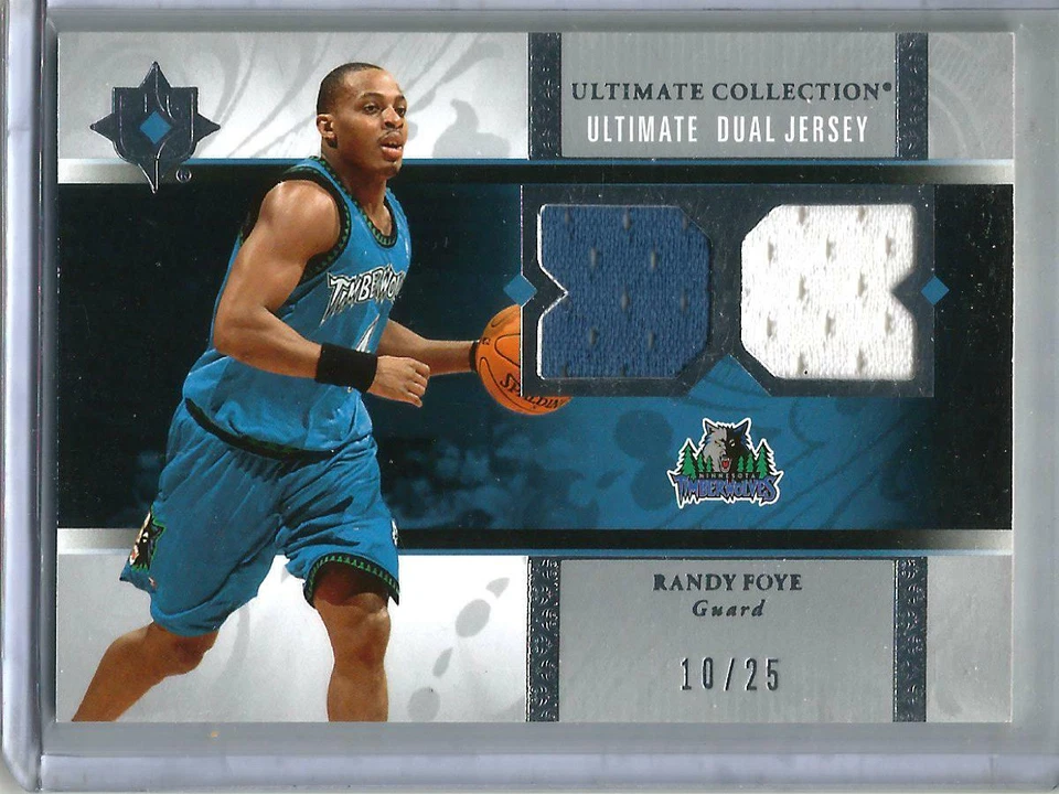 Randy Foye 06/07 Ultimate Collection Game Used Jersey #10/25 - Photo 1/1