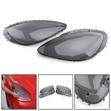 Headlight Replacement Lens Driver Passenger L+R Smoke Fits Corvet C6 05-2013 H8