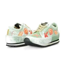 Sneakers Charlotte Olympia Girls "INCY WORK IT! OCEANIC" Velvet Leather  Shoes