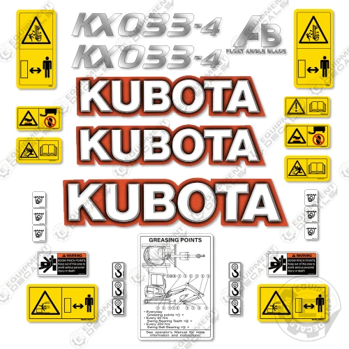 Adatto Per Kubota SVL 90-2 Kit Decalcomanie Caricatore Pista Ricambio - Foto 6