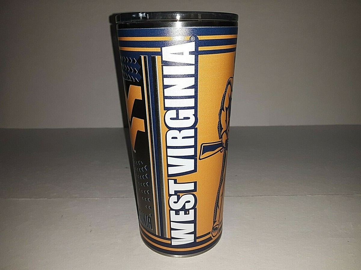 West Virginia Mountaineers 20 Oz Insulated Plastic Pint Glass - Team Branded Drinkware