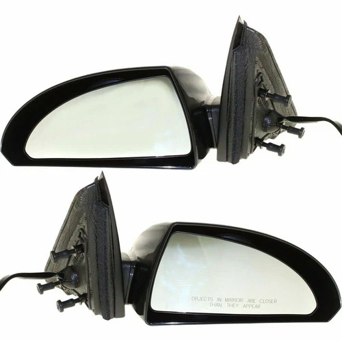 Left & Right Power Mirror Textured Black Paintable For 2006-16 Chevrolet Impala