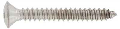 Art. 9104 Linsensenkkopf-Sicherheitsschrauben Zweilochantrieb Form C Edelstahl