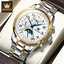 OLEVS Automatic Mechanical Men's Watch Waterproof Leather/Stainless Steel 6667