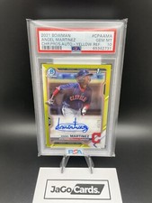 Angel Martinez 2021 Bowman 1st Auto Yellow Refractor /75 PSA 10!!!