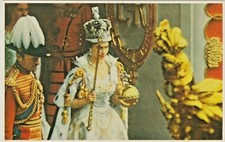 Her Majesty Queen Elizabeth II wearing the State Crown leaving the Abbey, No. 33