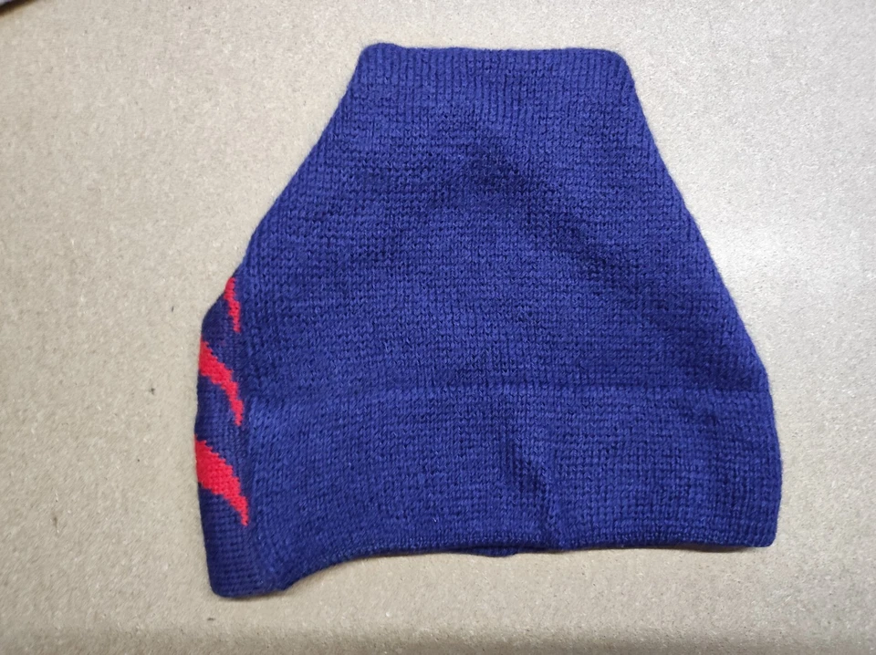 Fred Perry Vintage Gorro Sombrero Talla Única 100% Lana Esquí Tejido Nieve Vestido Invierno Azul Foto 4 de 4