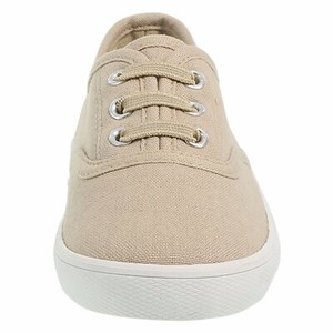 tan canvas sneakers