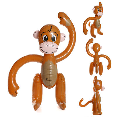 Aufblasbarer Affe 58 cm Tier Safari Party Deko Dschungel Blow Up süß