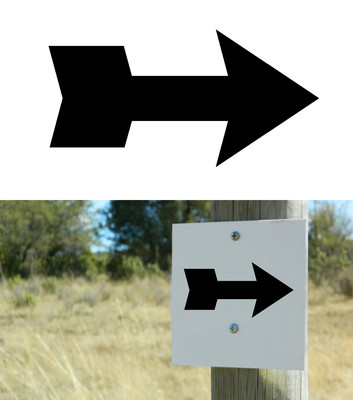 Arrow Steering, Sticker Vinyl Version II