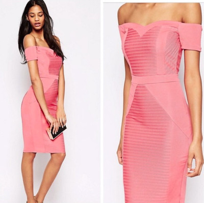 pink bodycon dress uk