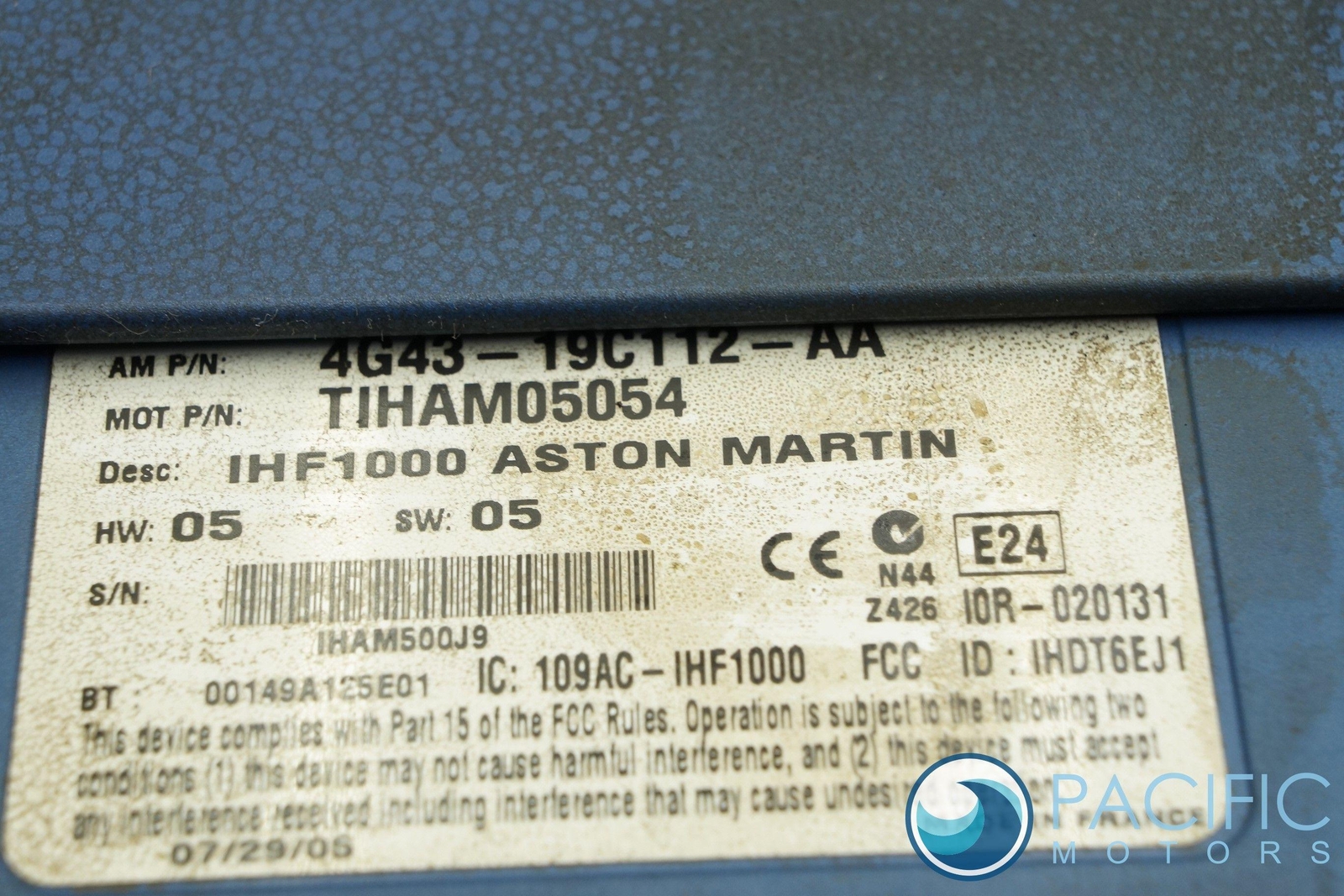 Bluetooth Communication Module ECU ECM 4G43-19C112-AA OEM Aston Martin DB9 2006