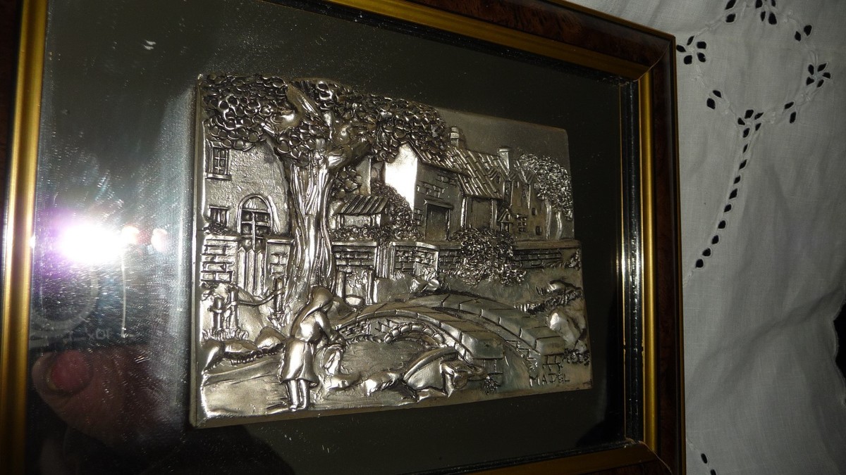 419 picture Made in ITALY Sculture works made in relife Silver