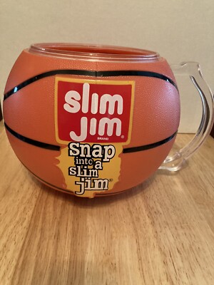 Slim Jim Basketball Size Promotional Container 1990 s