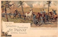 L002 Germany 1895 military battle St Privat General von Craushaar litho postcard