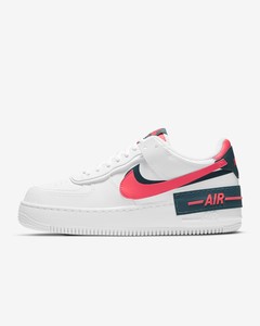 Women's Nike Air Force 1 One Shadow White Solar Red Dark Teal DB3902-100 sz  5 | eBay