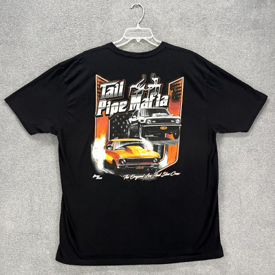 Tail Pipe Mafia T-shirt Unisex 3XL Black Graphic Print Tee