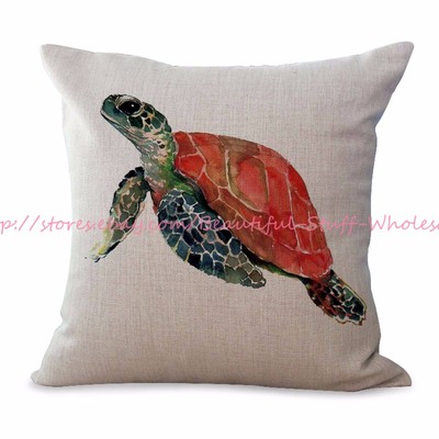 sea turtle pillow case