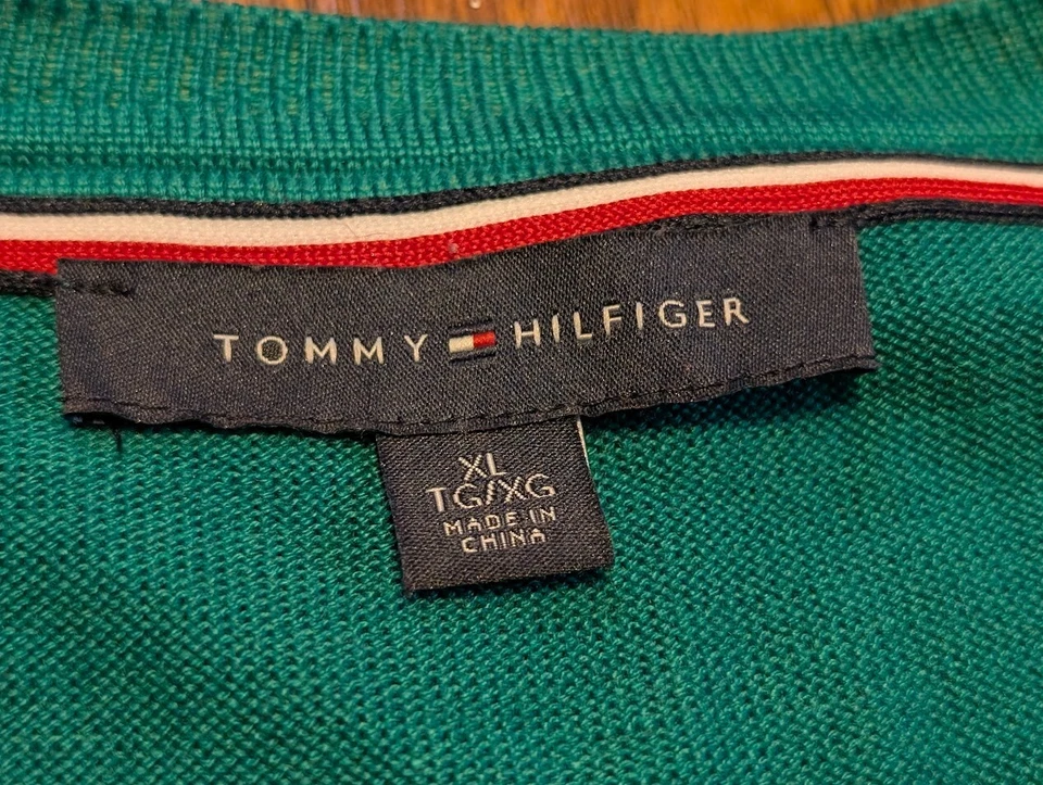 Tommy Hilfiger Mujer 1X XL Pullover Suéter Verde Manga Larga Terrier Perro 3C Foto 4 de 4