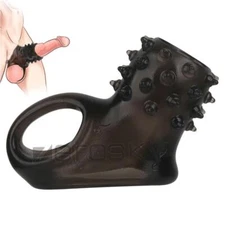Penis-Stretcher Enhancer Ball-Scrotum-Ring-Delay-Ejaculation for Male Enlarger