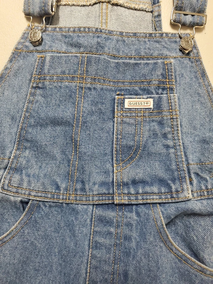 Mono vaquero vintage Guess Kids juvenil talla 7Y hecho en EE. UU. Nuevo Foto 4 de 4