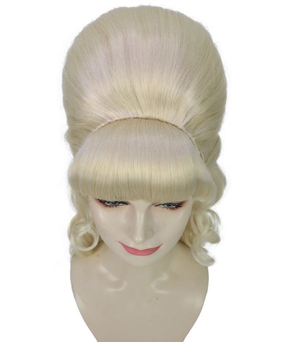 HPO Adult Women's Class 60's Brown Half Updo Wig with Ponytail, HW-7577 - Picture 37 of 65