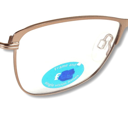 SPECSAVERS Valencia Brown Metal Square Full Rim Frames Glasses 30380004 - NEW - Picture 6 of 12