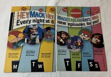 1997 two page Nickelodeon ad ~HEY ARNOLD, ALEX MACK, KABLAM, RUGRATS, SHELBY WOO