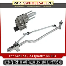 Windshield Wiper Transmission w/ Motor for Audi A4 / A4 Quattro S4 RS4 2002-2008