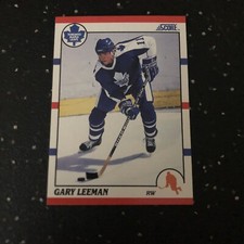 Gary Leeman 1990 Score Hockey #40 NHL Toronto Maple Leafs Right Wing
