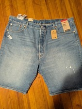 Levi Strauss Signature Men s Size 42 Classic Denim Relaxed Fit Shorts New