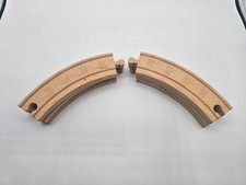 6 Pack  Imaginarium Brio Large Long Curved Track 6.5 inch Wooden Train Thomas