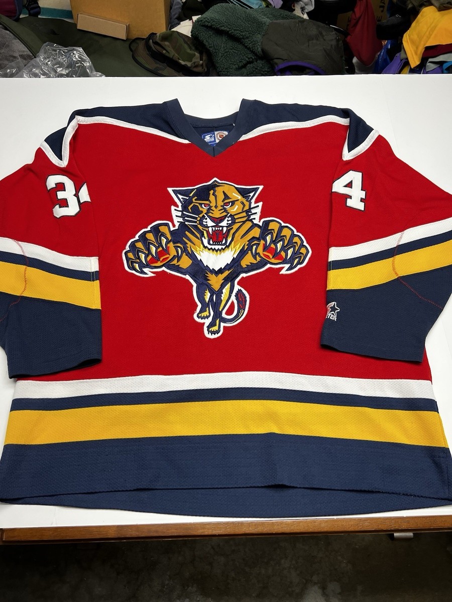 John Vanbiesbrouck Florida Panthers Starter Jersey Mens Large Red