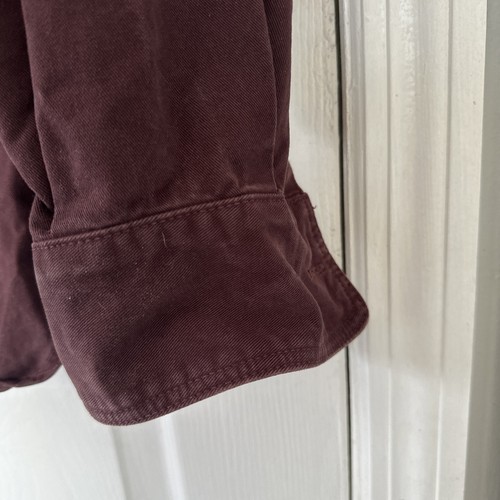 Banana Republic Coat Burgundy Cotton Winter Jacket - Picture 5 of 11