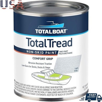 TotalTread Non-Skid Deck Paint Marine-Grade Anti-Slip Traction Coating for Boats