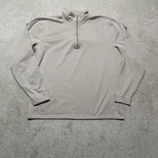 XGO Flame Retardant 1/4 Zip Pullover Mens Large Beige