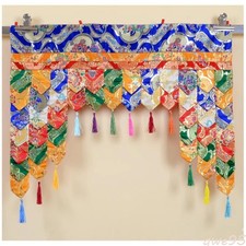 100cm Buddhist Temple Enclosure Five Color Hanging Curtains Style Decoration